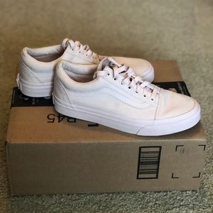 Monochrome Pink Vans- Women’s 8, Men’s size 6.5